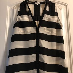 Express Blouse / Tank Top - Black and White